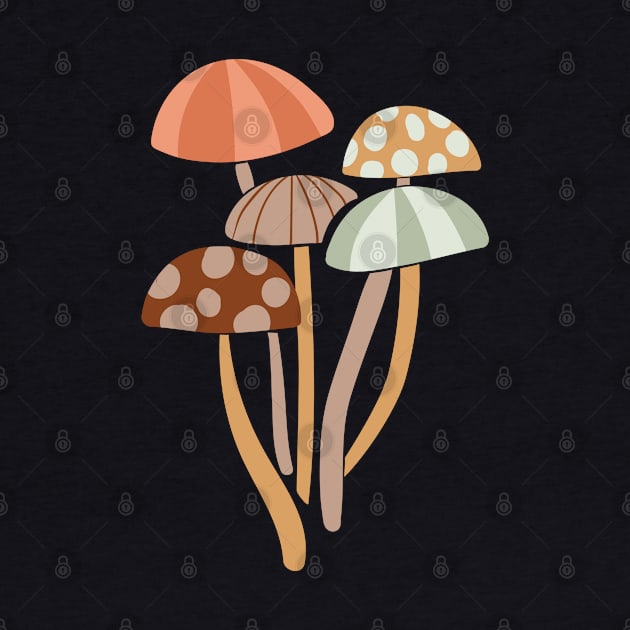 Fun Retro Mushroom Design by kuallidesigns